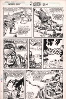 Marvel Comics Presents #27 p.14 - Panther's Quest XV - Classic Colan Movement - Signed - 1989 Comic Art