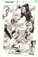 Clive Barker's The Harrowers #3 p.6 / 7 - Haunted Cat - 1993 Comic Art