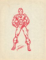 Iron Man Full Figure Commission - Signed Comic Art