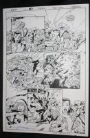 Isaac Asimov's I-BOTS #2 p.2 - News Reports of Lots of Action - 1995 Signed Comic Art