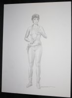 Modesty Blaise Sexy Pencil Commission - Signed Comic Art