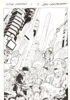 Future Imperfect #1 p.7 - Janis Jones in Dystopia Splash - 2015 Signed Comic Art