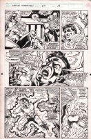 Web of Spider-Man #69 p.18 - Hulk Transforms - Signed - 1990 Comic Art