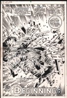 Marvel Feature #4 p.4 - Peter Parker & Hank Pym in Lab Explosion Splash - 1972 Comic Art