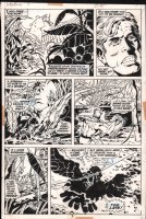 Marvel Feature #5 p.5 - Ant-Man Small Sized vs. Bird - 1972 art by Herb Trimpe Comic Art