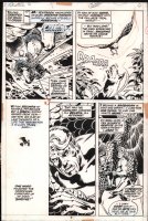 Marvel Feature #5 p.6 - Ant-Man In Talons of a Bird - 1972 art by Herb Trimpe Comic Art