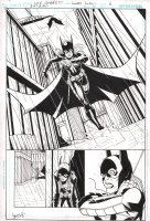 Batgirl #11 p.6 - Batgirl (Stephanie Brown) Splash - Signed - 2010 Comic Art