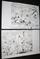Fantastic Four #42 p.18 Top & Bottom  STAT Copies 2pc Lot - Jack Kirby's File Copy  Comic Art