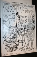 Fantastic Four Pin-Up Page Poster Sized STAT - Jack Kirby's File Copy Comic Art
