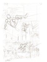 Spider-Man Interior p.8 Layout - Signed Comic Art