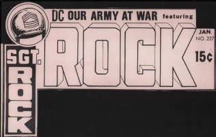 Our Army At War #227 Vintage DC Title STAT - 1971  Comic Art