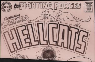 Our Fighting Forces Featuring Lt. Hunter's Hellcats Vintage DC Title STAT Comic Art