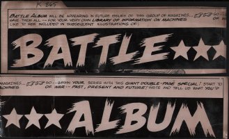 Battle Album Vintage DC Title STAT 2pc - For DPS Comic Art