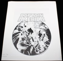 Mike Zeck Captain America VS Wolverine Vintage T-Shirt Design STAT - 1990 Comic Art