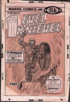 Evel Knievel Cover - Signed - 1974 Comic Art