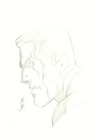 Colossus from the X-Men Side Portrait Pencil Art - Signed Comic Art