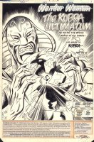 Wonder Woman #277 p.1 - 'The Kobra Ultimatum' Title Splash - 1981 Signed Comic Art
