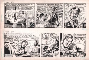 Superman Daily Strip Art 6/13 & 6/14 1983 Comic Art