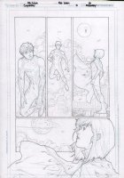Superboy #6 p.17 Pencils Over Blueline - Superboy & Supergirl - 2012 Comic Art