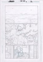 Superboy #5 p.11 Pencils Over Blueline - Mech Soldier 14 - 2012 Comic Art