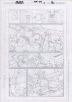 Superboy #5 p.10 Pencils Over Blueline - Fairchild - 2012 Comic Art