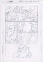 Superboy #5 p.6 Pencils Over Blueline - Soldiers - 2012 Comic Art