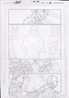 Superboy #5 p.4 Pencils Over Blueline - Shadowed Figure - 2012 Comic Art