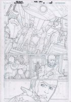 Superboy #5 p.3 Pencils Over Blueline - Superboy In High Tech Lab - 2012 Comic Art