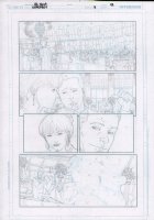Superboy #4 p.12 Pencils Over Blueline - Couple In Banquet Hall - 2012 Comic Art