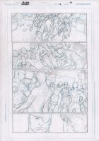 Superboy #4 p.10 Pencils Over Blueline - Soldiers Carry Away Contained Fairchild - 2012 Comic Art