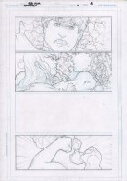 Superboy #4 p.8 Pencils Over Blueline - Superboy & Fairchild Head To Head - 2012 Comic Art