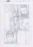 Superboy #2 p.10 Pencils Over Bluelines - Sword Babe, Superboy - 2012 Comic Art