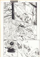 Quantum & Woody #16 p.9 - Crashing Down a Mountain - 1998 Comic Art