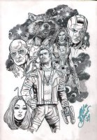 Guardians of The Galaxy Ink & Wash Art - Signed - 2024 Comic Art