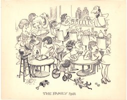 The Family Bar Gag - Signed Comic Art