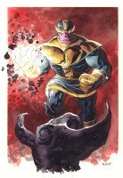 Thanos Painted Art Commission - Signed Comic Art