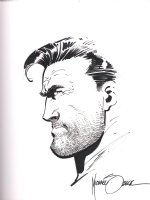 Punisher Profile Sketchbook Piece - Signed Comic Art