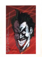 Joker Portrait Print - Signed Comic Art