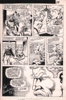 Cops #? p.17 - Mainframe Cries To Bowser - Signed - 1985 Comic Art