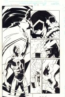 Nighthawk #2 p.18 - Nighthawk and Daredevil in Hell - 1998 Signed  Comic Art