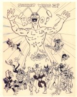 Secret Wars III 20 Figure Commission - 1984 Signed Comic Art