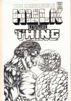 The Incredible Hulk featuring The Thing Cover Recreation Commission - Signed Comic Art