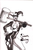 Harley Quinn Commission - Signed Comic Art