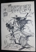 The Unknown Soldier Cover Sketch - LA - Signed Comic Art