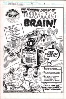 Spider-Man Classics #9 p.1 STAT - The Living Brain - 1993 Comic Art