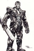 Thanos from Avengers Endgame Commission - Signed Comic Art