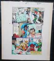 JLA: Incarnations #3 p.38 Color Guide Art - Team Visits Green Arrow in the Hospital - 2001 Comic Art