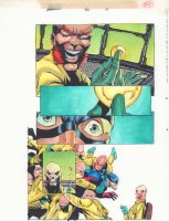 Captain America #452 p.21 Color Guide Art - Cap as Nomad with Machinesmith - 1996 Comic Art