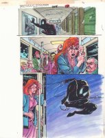 Spectacular Spider-Man #228 p.17 Color Guide Art - Spidey Possessed - 1995 Comic Art