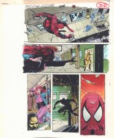 Spectacular Spider-Man #228 p.24 Color Guide Art - Spidey Possessed after MJ  - 1995 Comic Art